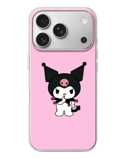 Чехол для iPhone 17 Pro с картинкой «Kuromi — розовая нежность» Чехол для iPhone 17 Pro с картинкой «Kuromi — розовая нежность»