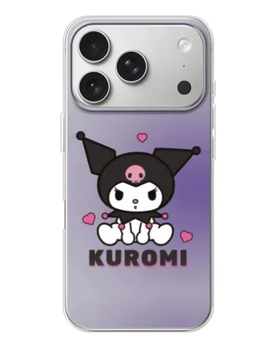 Чехол для iPhone 17 Pro с картинкой «Kuromi — фиолетовый арт» Чехол для iPhone 17 Pro с картинкой «Kuromi — фиолетовый арт»