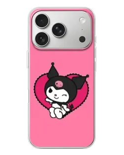 Чохол для iPhone 17 Pro з картинкою «Kuromi — любов у серці»