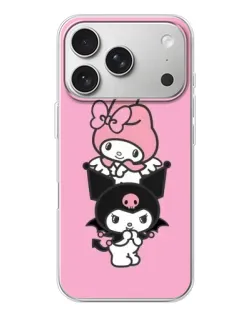 Чохол для iPhone 17 Pro з картинкою «Тріо My Melody та Kuromi»