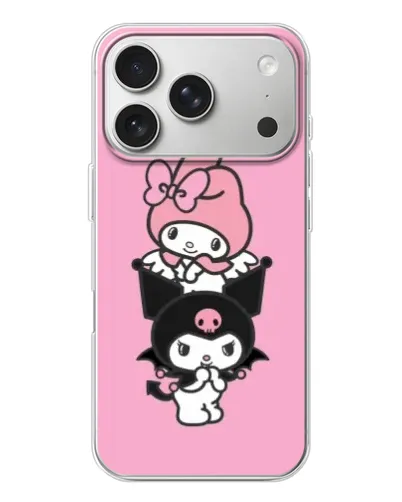 Чехол для iPhone 17 Pro с картинкой «Трио My Melody и Kuromi» Чехол для iPhone 17 Pro с картинкой «Трио My Melody и Kuromi»