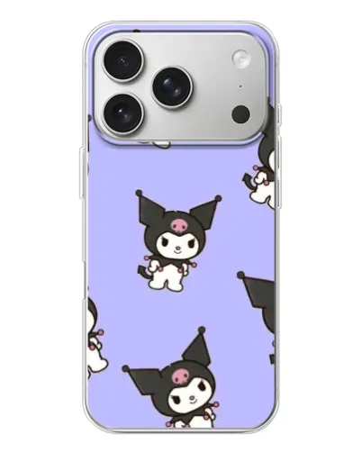 Чехол для iPhone 17 Pro с картинкой «Паттерн с Kuromi» Чехол для iPhone 17 Pro с картинкой «Паттерн с Kuromi»