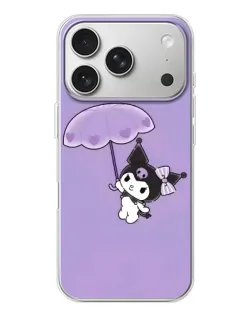 Чохол для iPhone 17 Pro з картинкою «Kuromi з парасолькою»