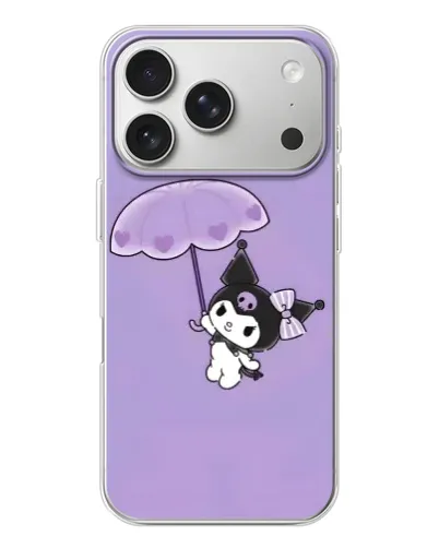 Чехол для iPhone 17 Pro с картинкой «Kuromi с зонтиком» Чехол для iPhone 17 Pro с картинкой «Kuromi с зонтиком»