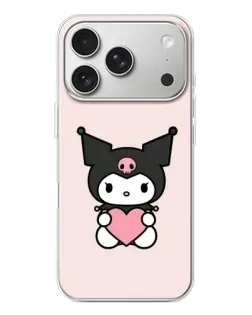 Чохол для iPhone 17 Pro з картинкою «Kuromi та серце»