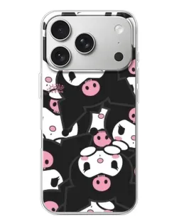 Чохол для iPhone 17 Pro з картинкою «Kuromi з сердечком»