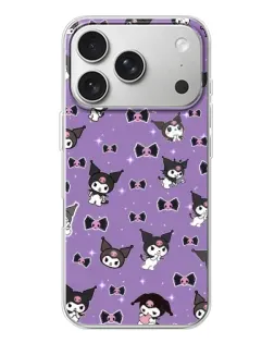 Чохол для iPhone 17 Pro з картинкою «Kuromi — патерн»
