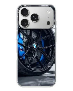 Чехол для iPhone 17 Pro с картинкой «Колесо BMW вблизи»