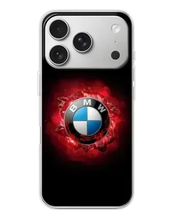 Чехол для iPhone 17 Pro с картинкой «Логотип BMW — вспышка»