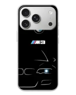 Чехол для iPhone 17 Pro с картинкой «Минималистичный принт BMW M3»