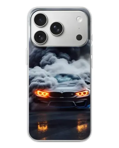Чехол для iPhone 17 Pro с картинкой «BMW в дыму» Чехол для iPhone 17 Pro с картинкой «BMW в дыму»