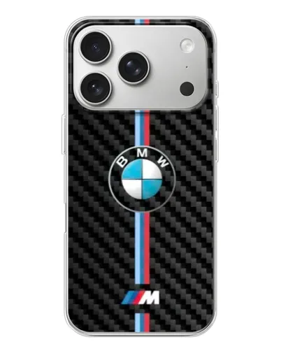 Чехол для iPhone 17 Pro с картинкой «Эмблема BMW и карбон» Чехол для iPhone 17 Pro с картинкой «Эмблема BMW и карбон»
