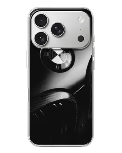 Чехол для iPhone 17 Pro с картинкой «Эмблема BMW — макро»