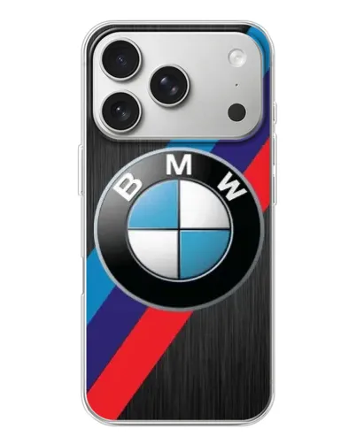 Чехол для iPhone 17 Pro с картинкой «BMW M-stripes стиль» Чехол для iPhone 17 Pro с картинкой «BMW M-stripes стиль»