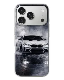 Чехол для iPhone 17 Pro с картинкой «BMW сквозь туман»
