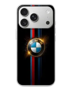Чехол для iPhone 17 Pro с картинкой «BMW M-Power неон»