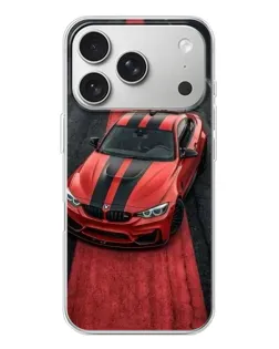 Чехол для iPhone 17 Pro с картинкой «BMW на красной дорожке»