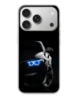 Чехол для iPhone 17 Pro с картинкой «BMW — ночной взгляд»