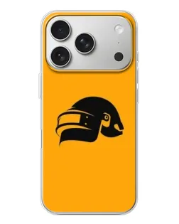 Чехол для iPhone 17 Pro с картинкой «PUBG — золотой шлем»