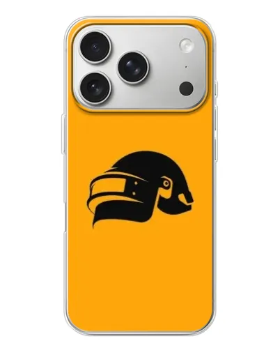 Чехол для iPhone 17 Pro с картинкой «PUBG — золотой шлем» Чехол для iPhone 17 Pro с картинкой «PUBG — золотой шлем»