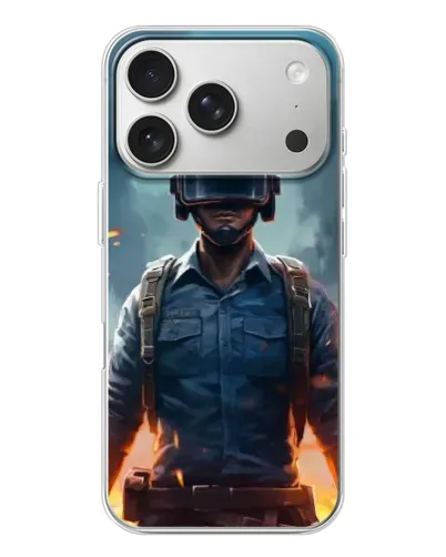 Чехол для iPhone 17 Pro с картинкой «PUBG — реалистичный герой» Чехол для iPhone 17 Pro с картинкой «PUBG — реалистичный герой»