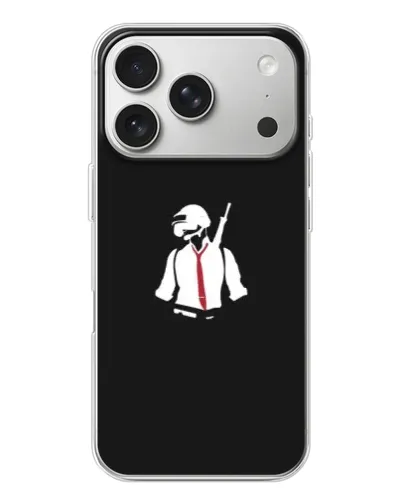 Чехол для iPhone 17 Pro с картинкой «PUBG — силуэт воина» Чехол для iPhone 17 Pro с картинкой «PUBG — силуэт воина»