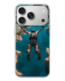 Чехол для iPhone 17 Pro с картинкой «PUBG — свободное падение»