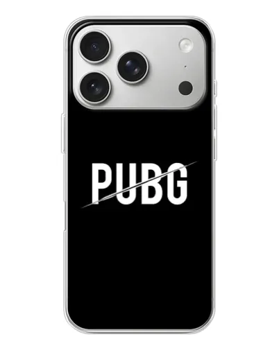 Чехол для iPhone 17 Pro с картинкой «PUBG — белый логотип» Чехол для iPhone 17 Pro с картинкой «PUBG — белый логотип»