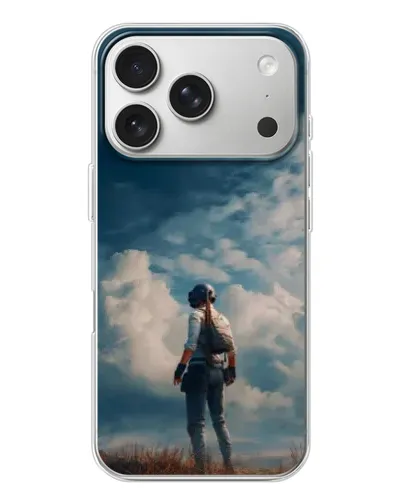 Чехол для iPhone 17 Pro с картинкой «Герой PUBG на скале» Чехол для iPhone 17 Pro с картинкой «Герой PUBG на скале»
