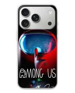 Чохол для iPhone 17 Pro з картинкою «Червоний імпостер — макро»