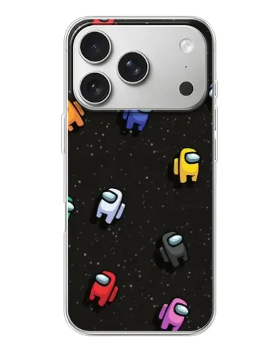 Чехол для iPhone 17 Pro с картинкой «Космический паттерн Among Us» Чехол для iPhone 17 Pro с картинкой «Космический паттерн Among Us»