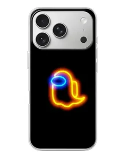 Чохол для iPhone 17 Pro з картинкою «Among Us неонове сяйво»