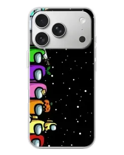 Чехол для iPhone 17 Pro с картинкой «Команда Among Us»