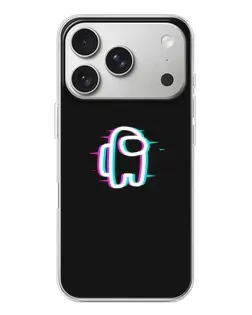 Чехол для iPhone 17 Pro с картинкой «Among Us неон»