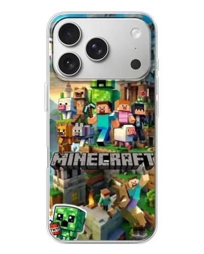 Чехол для iPhone 17 Pro с картинкой «Замок Minecraft» Чехол для iPhone 17 Pro с картинкой «Замок Minecraft»