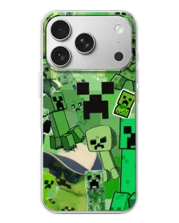 Чохол для iPhone 17 Pro з картинкою «Кріпери Minecraft»