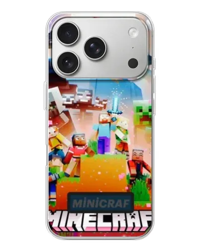 Чехол для iPhone 17 Pro с картинкой «Minecraft герои игры» Чехол для iPhone 17 Pro с картинкой «Minecraft герои игры»