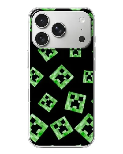 Чехол для iPhone 17 Pro с картинкой «Паттерн с криперами» Чехол для iPhone 17 Pro с картинкой «Паттерн с криперами»