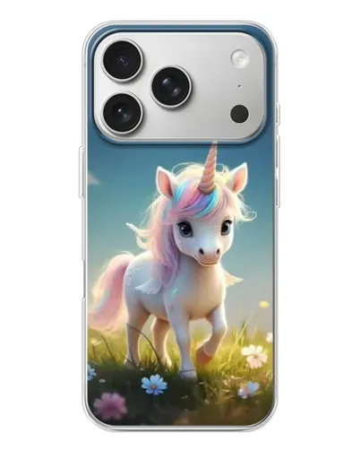 Чехол для iPhone 17 Pro с картинкой «Единорог на поляне» Чехол для iPhone 17 Pro с картинкой «Единорог на поляне»