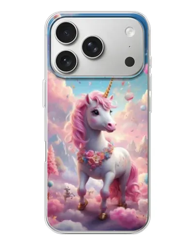 Чехол для iPhone 17 Pro с картинкой «Единорог среди облаков» Чехол для iPhone 17 Pro с картинкой «Единорог среди облаков»