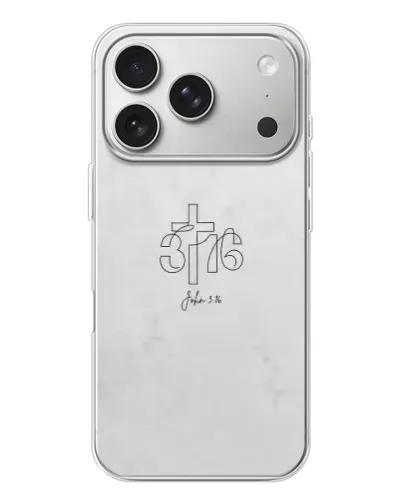 Чохол для iPhone 17 Pro з картинкою «Івана 3:16 Хрест» Чохол для iPhone 17 Pro з картинкою «Івана 3:16 Хрест»
