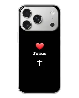 Чохол для iPhone 17 Pro з картинкою «Серце - Jesus»