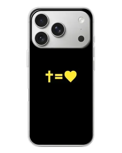 Чохол для iPhone 17 Pro з картинкою «Серце та Хрест» Чохол для iPhone 17 Pro з картинкою «Серце та Хрест»