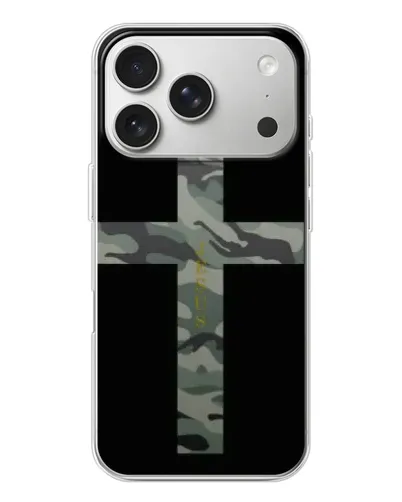 Чохол для iPhone 17 Pro з картинкою «Мілітарі Хрест» Чохол для iPhone 17 Pro з картинкою «Мілітарі Хрест»