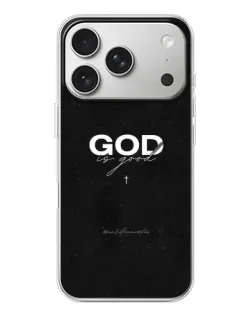 Чохол для iPhone 17 Pro з картинкою «GOD — Бог над усім»