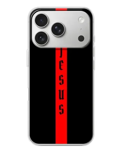 Чохол для iPhone 17 Pro з картинкою «Червона лінія віри» Чохол для iPhone 17 Pro з картинкою «Червона лінія віри»