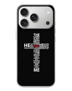 Чехол для iPhone 17 Pro с картинкой «Текстовый крест»
