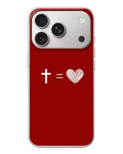 Чехол для iPhone 17 Pro с картинкой «Уравнение любви»