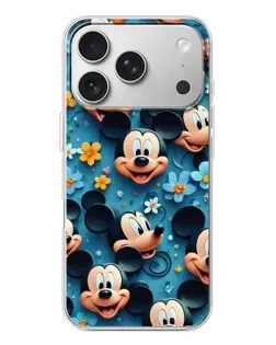 Чехол для iPhone 17 Pro с картинкой «Паттерн Микки и Минни»