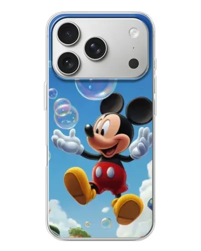 Чехол для iPhone 17 Pro с картинкой «Mickey и мыльные пузыри» Чехол для iPhone 17 Pro с картинкой «Mickey и мыльные пузыри»